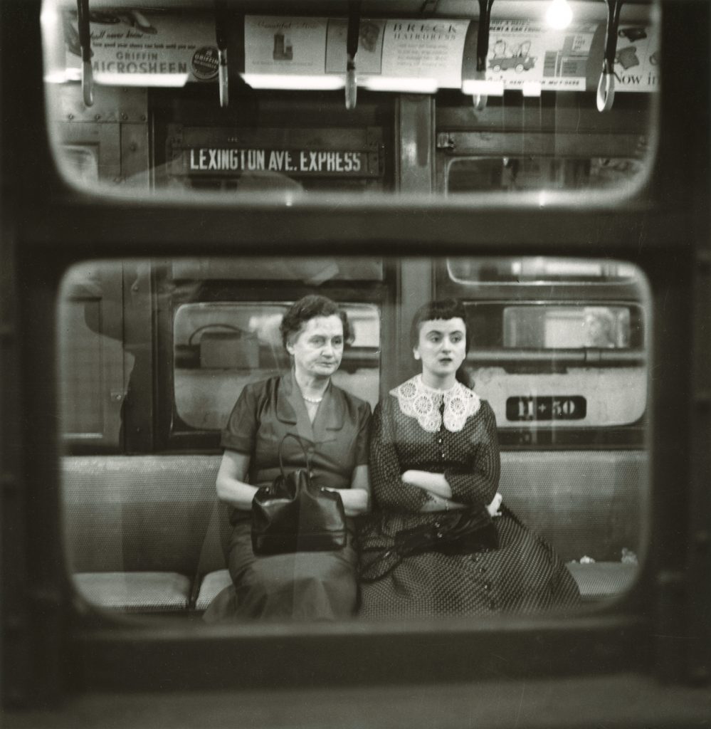 two women in subway