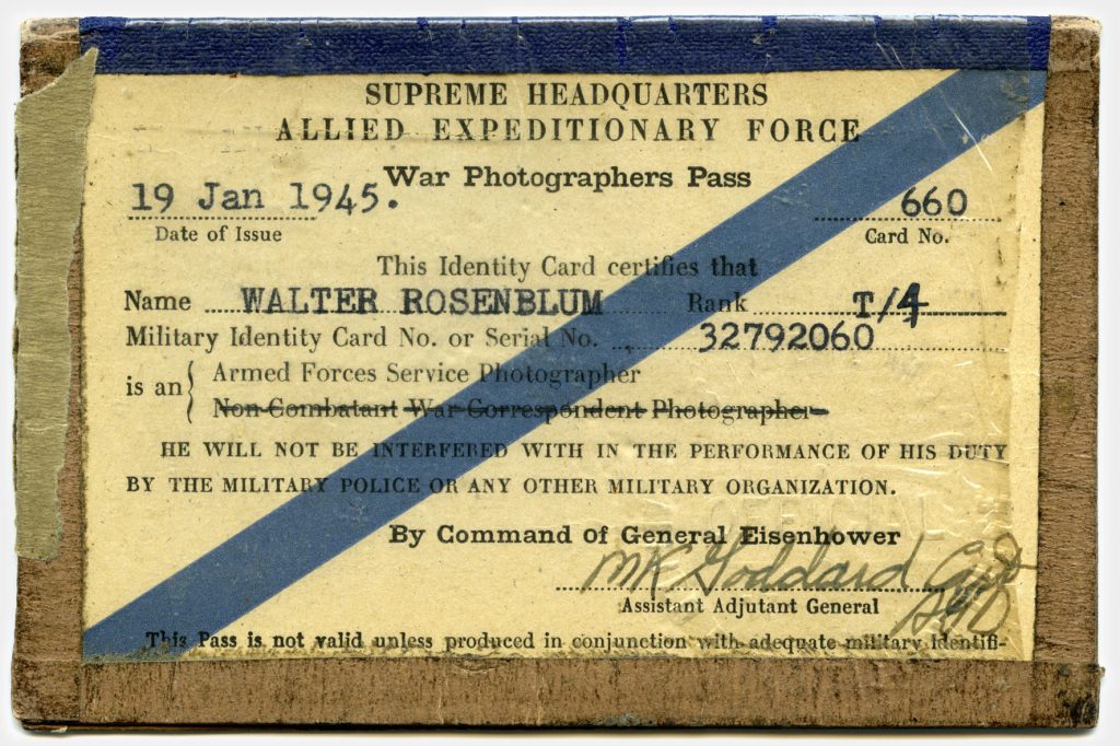 old id card, war photograph pass